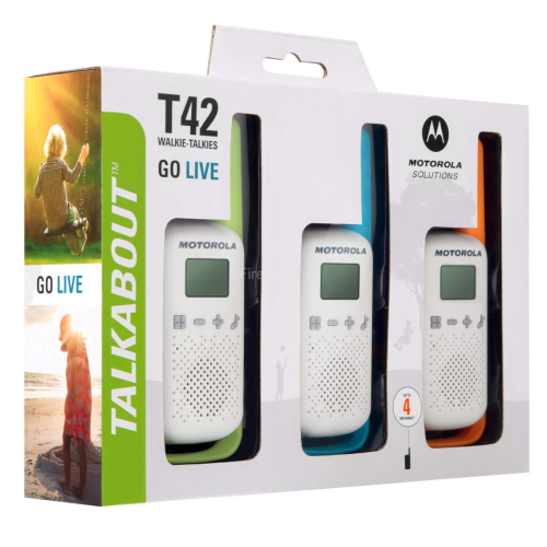 Walkie Talkie Motorola hablan del T42 Paquete Triple 